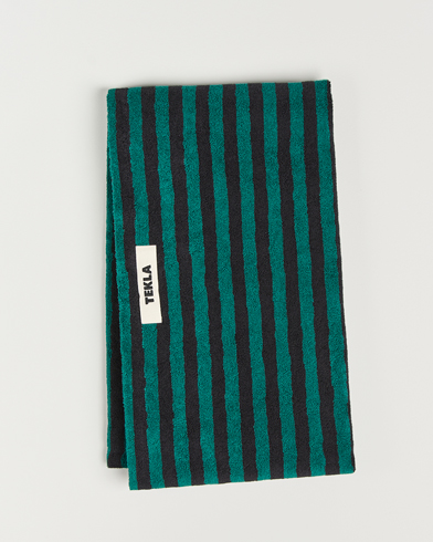 Herre | Håndklær | Tekla | Organic Terry Beach Towel Ivy Stripes