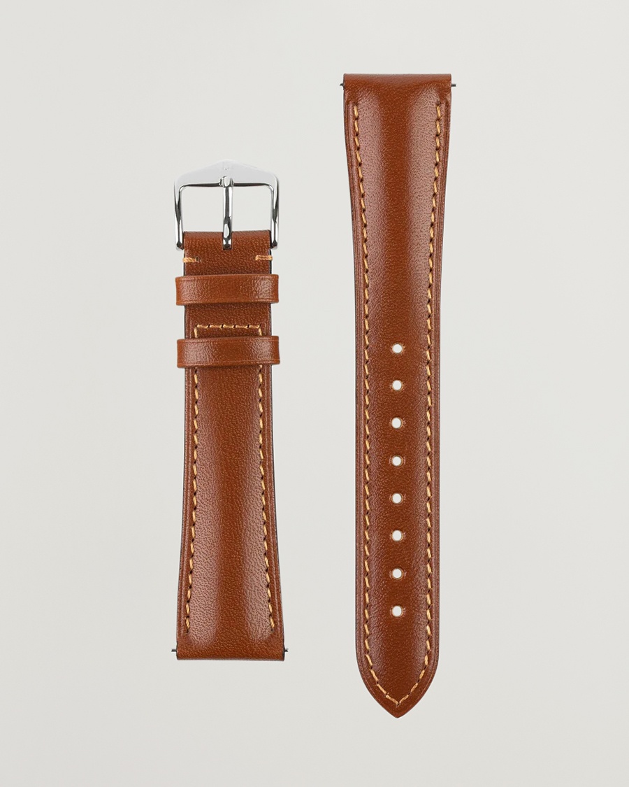 HIRSCH Siena Tuscan Leather Watch Strap Golden Brown – Brun