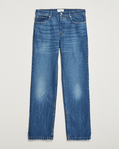 Herre |  | AMI | Straight Fit Jeans Used Blue