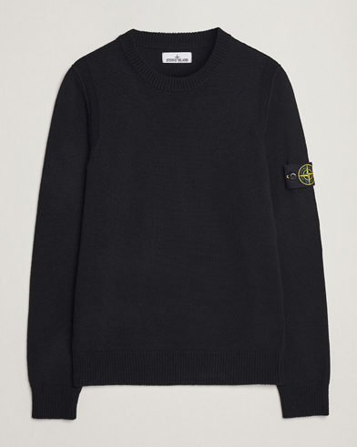 Herre | Gensere | Stone Island | Knitted Lambwool Sweater Black