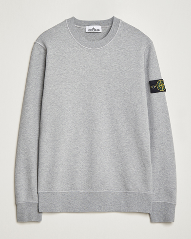 Herre | Grå gensere | Stone Island | Garment Dyed Fleece Sweatshirt Melange Grey