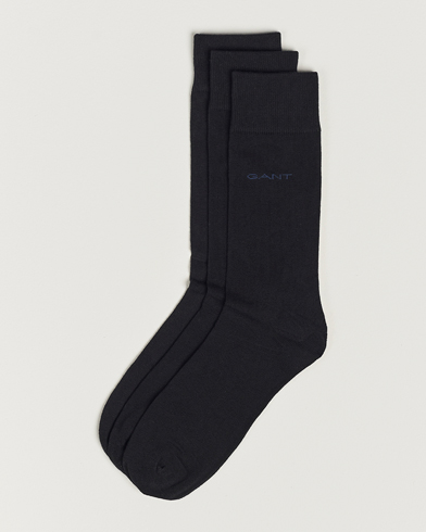 Herre | Undertøy | GANT | 3-Pack Cotton Socks Black