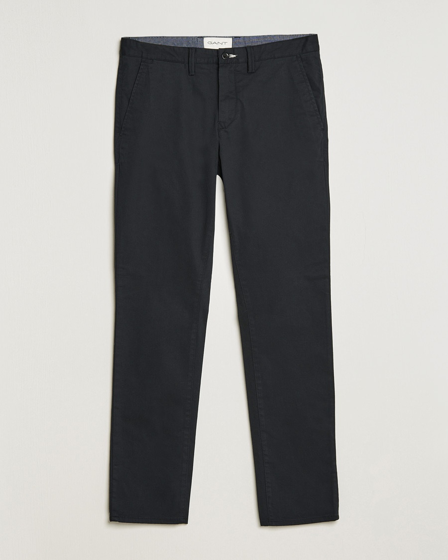 Herre | | GANT | Slim Fit Twill Chino Black