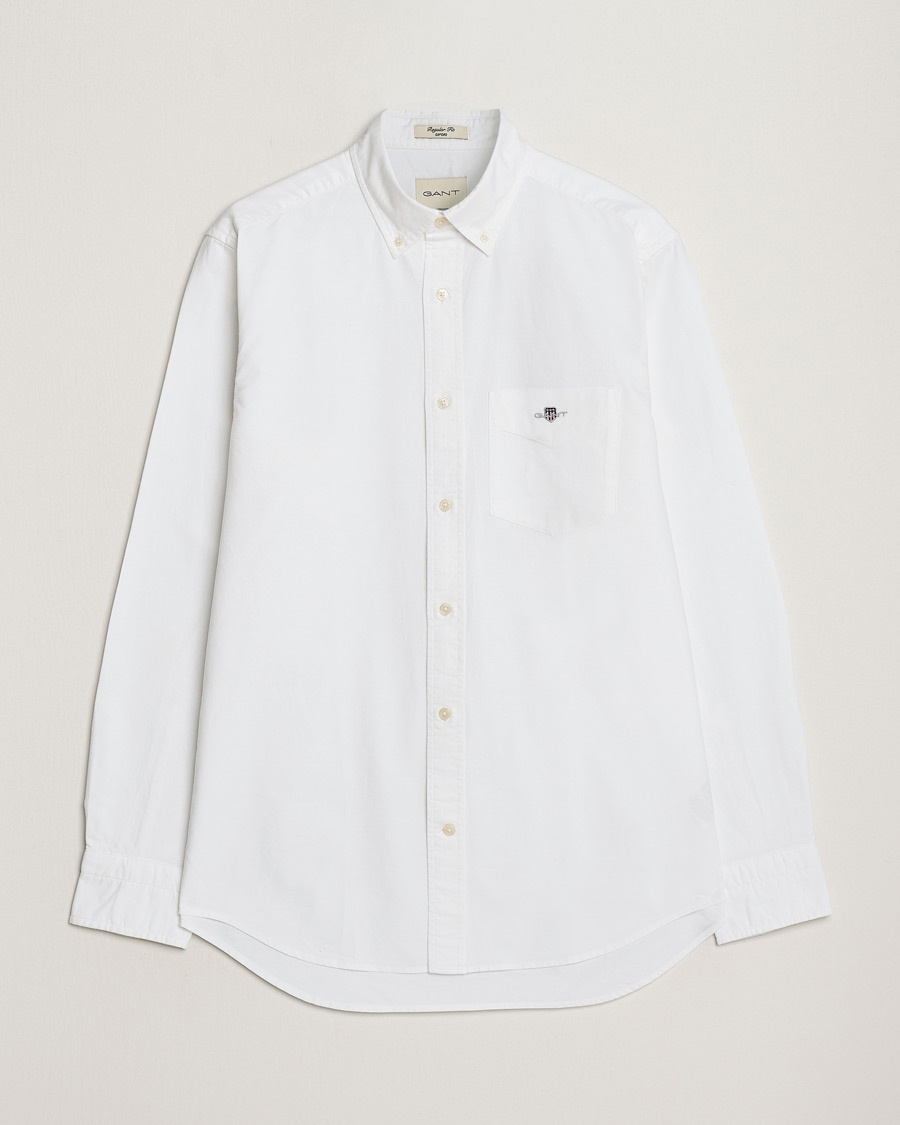 Gant Regular Fit Oxford Shirt White – Hvit