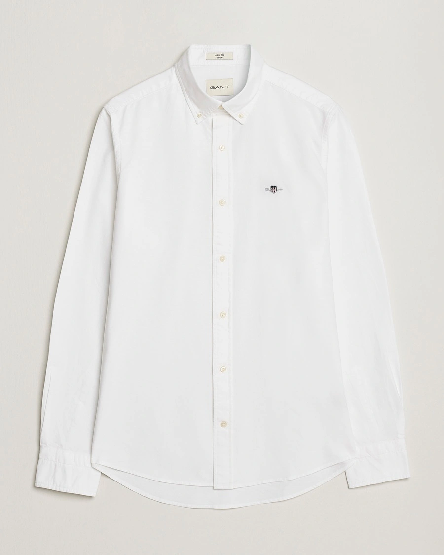 Gant Slim Fit Oxford Shirt White – Hvit