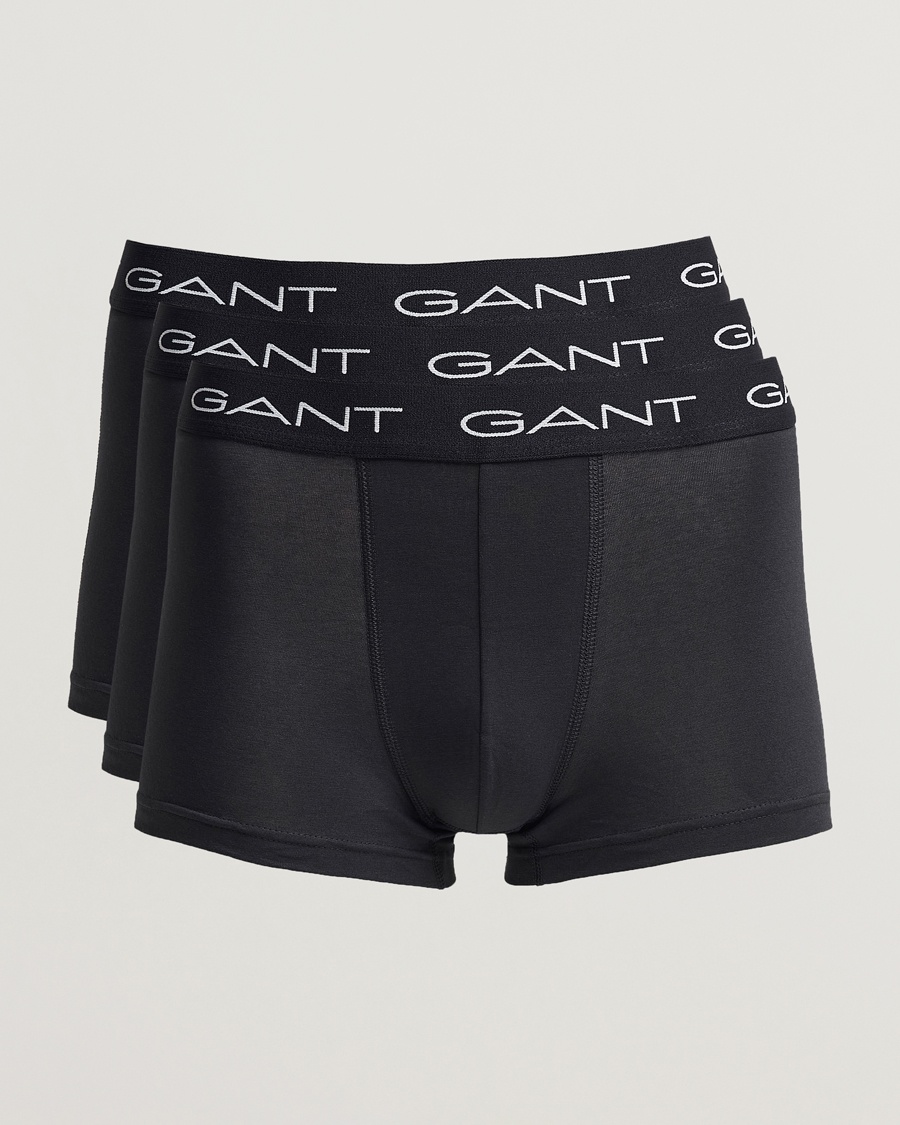 Herre | Trunks | GANT | 3-Pack Trunk Boxer Black