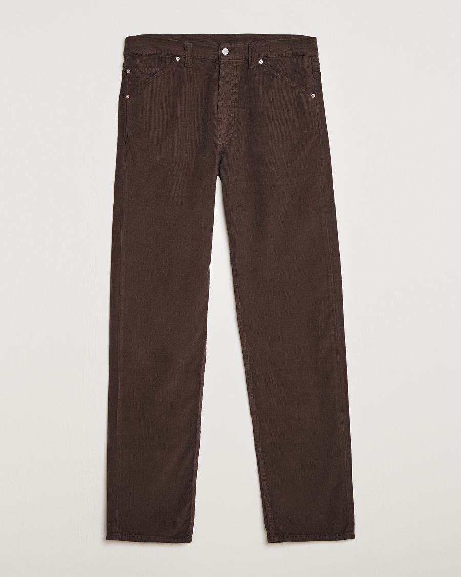Herre | | Drake's | 5-Pocket Selvedge Needlecord Jeans Brown