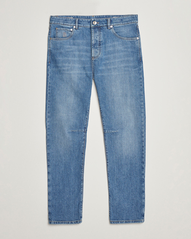 Herre | Relaxed fit | Brunello Cucinelli | Leisure Fit Jeans Medium Blue Wash