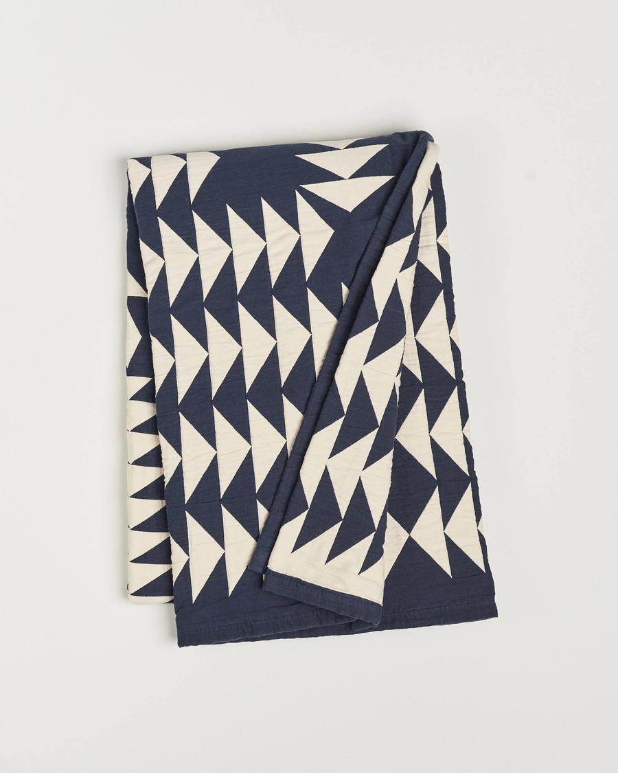 Pendleton Organic Cotton Matelasse Blanket Midnight Nova – Blå