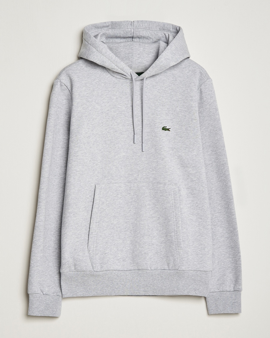 Lacoste Hoodie Silver Chine – Grå