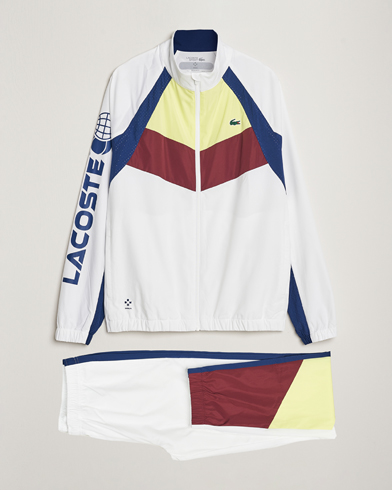 Herre | Funksjonelle bukser | Lacoste Sport | Retro Tennis Tracksuit Set White Multi