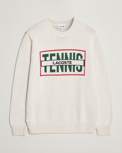 Herre | Lacoste | Lacoste | Retro Logo Knitted Crew Neck Sweater Lapland