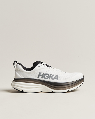 Herre | Svarte sneakers | Hoka One One | Hoka Bondi 8 White/Black