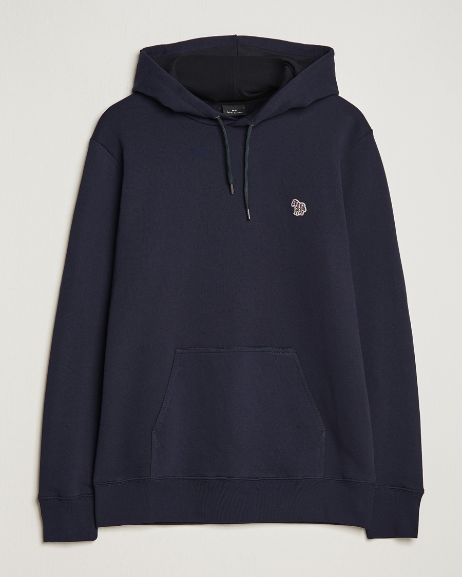 PS Paul Smith Zebra Organic Cotton Hoodie Navy – Blå