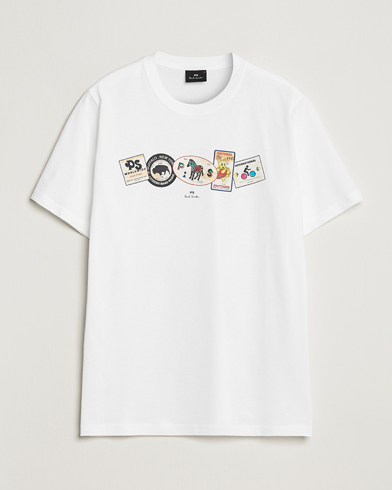 Herre | Kortermede t-shirts | PS Paul Smith | PS In A Row Crew Neck T-Shirt White