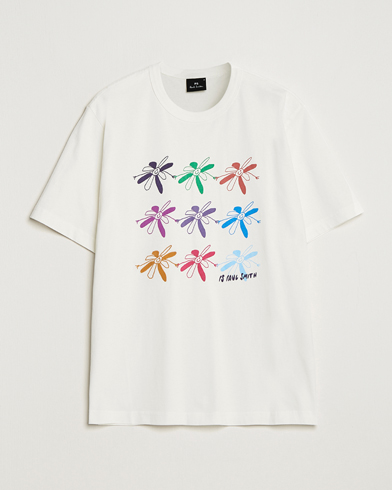 Herre | Paul Smith | PS Paul Smith | Flower Grid Crew Neck T-Shirt White