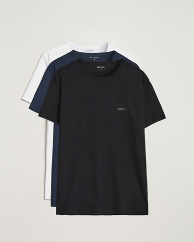 Herre | T-Shirts | Paul Smith | 3-Pack Crew Neck T-Shirt Black/Navy/White