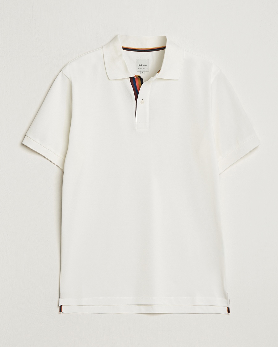 Paul Smith Placket Stripe Polo White – Hvit