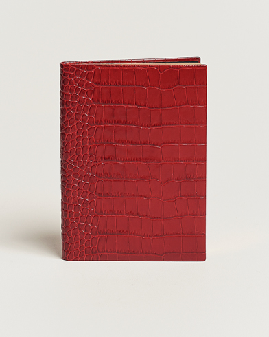 Herre | Notatbøker | Smythson | Mara Leather Portobello Notebook Red