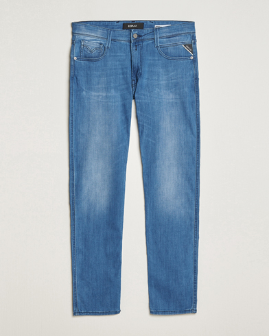 Herre | Blå jeans | Replay | Anbass Powerstretch Jeans Dark Blue