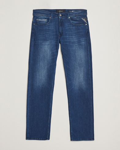 Herre | Replay | Replay | Grover Powerstretch Jeans Medium Blue