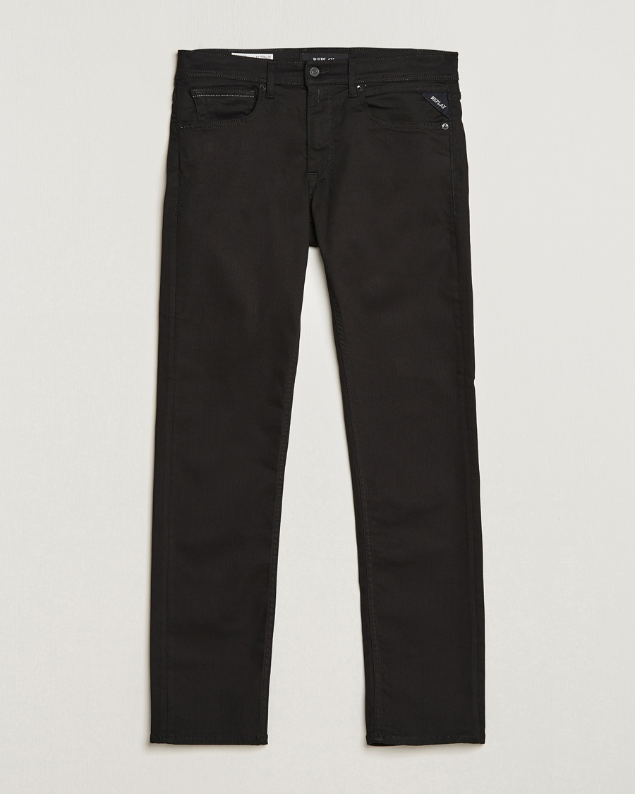 Replay Grover Hyperflex Re-Used Jeans Forever Black – Svart