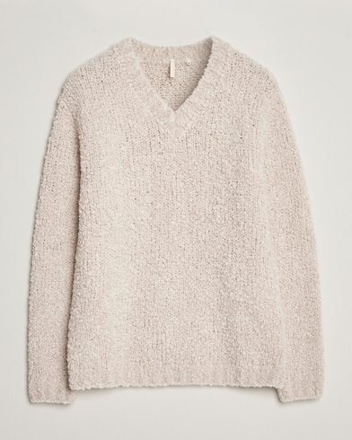 Herre |  | Sunflower | Aske Boucle Sweater Off White