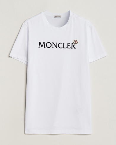 Herre | T-Shirts | Moncler | Lettering Logo T-Shirt White