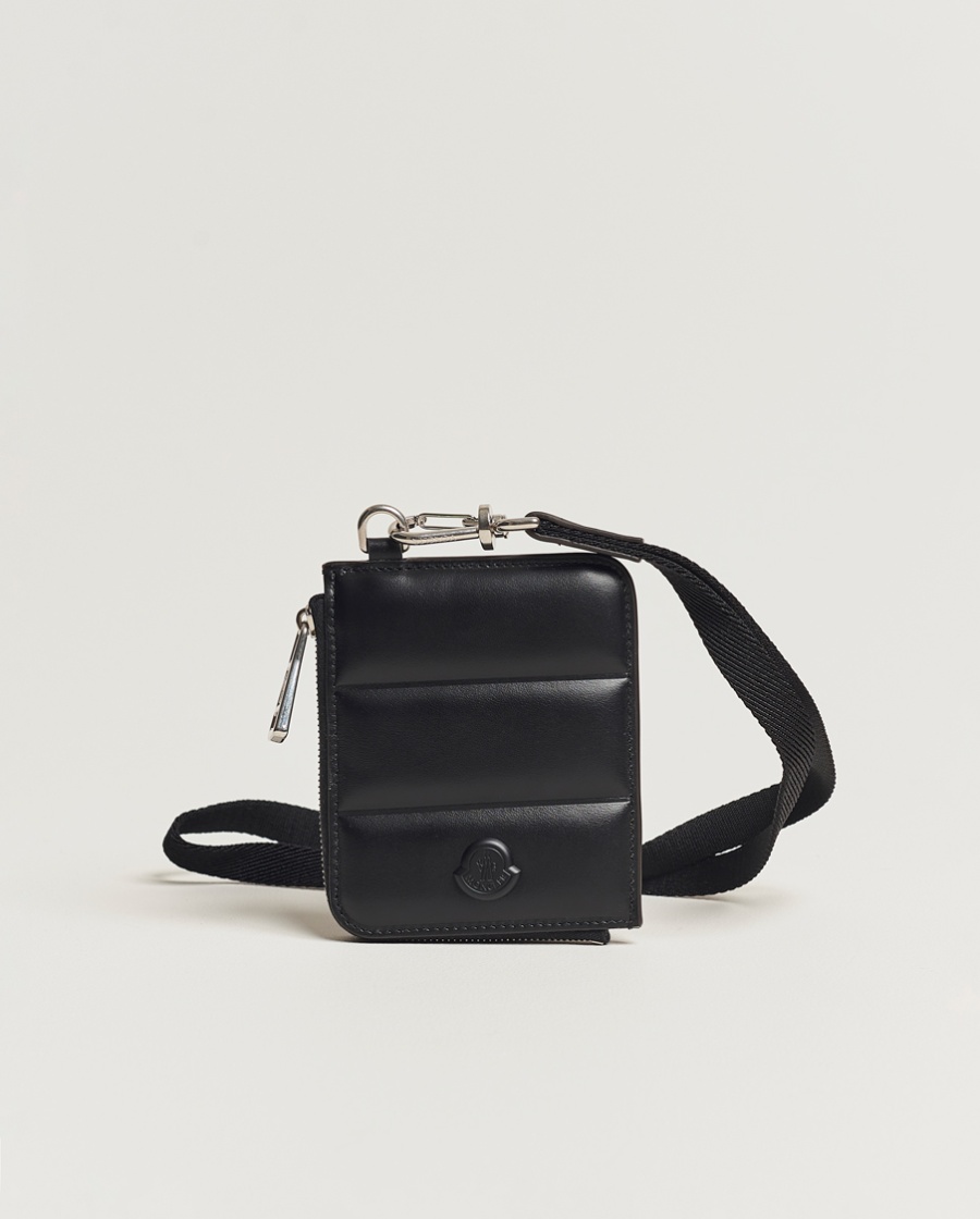 Herre | | Moncler | Strap Leather Wallet Black
