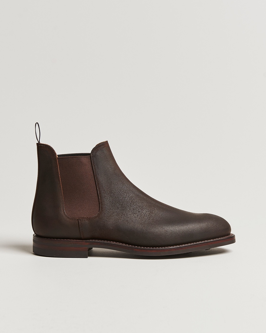 Crockett & Jones Chelsea 5 Dk Brown Rough-Out Suede – Brun