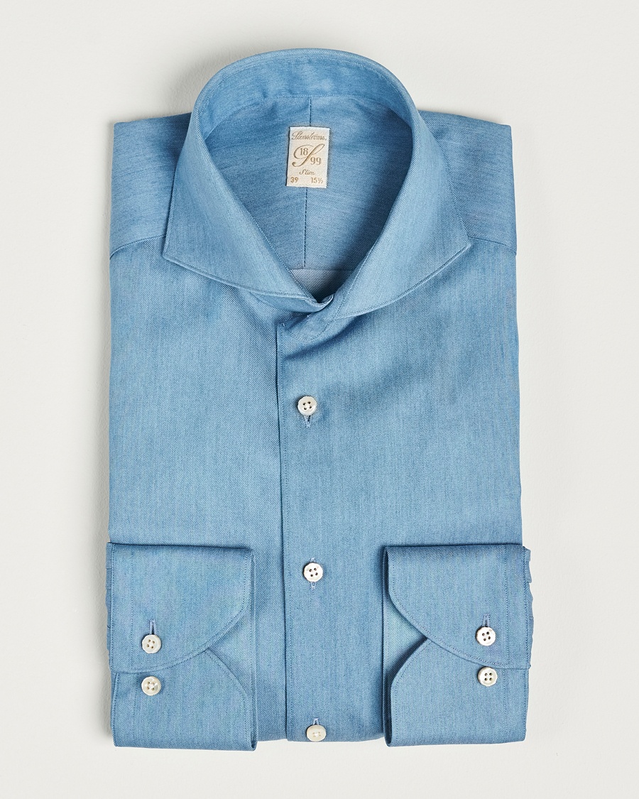  1899 Slim Denim Twill Shirt Indigo