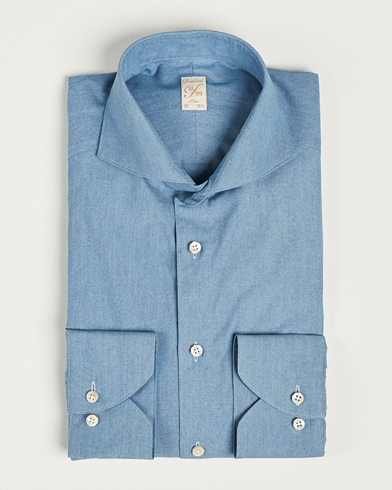 Herre | Jeansskjorter | Stenströms | 1899 Slim Denim Poplin Shirt Indigo