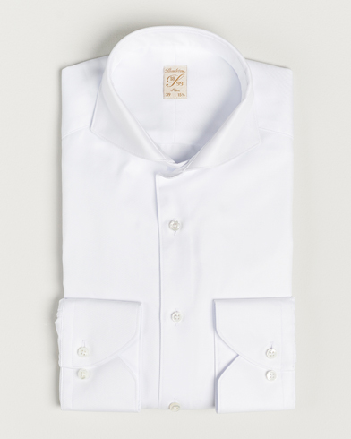 Herre |  | Stenströms | 1899 Slim Supima Cotton Twill Shirt White