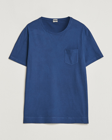 Herre | Massimo Alba | Massimo Alba | Panarea Cotton Jersey T-Shirt Navy