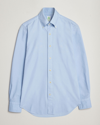 Herre | Klær | Finamore Napoli | Tokyo Slim Oxford Button Down Shirt Light Blue