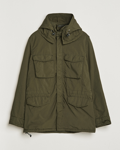 Herre | Moderne jakker | Aspesi | Garment Dyed Field Jacket Dark Military