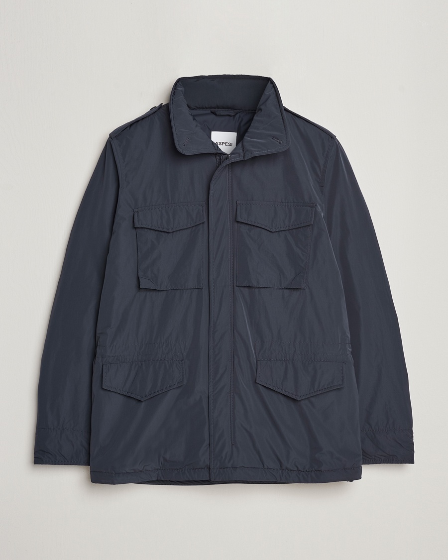 Aspesi Minifield Nylon Field Jacket Navy – Blå