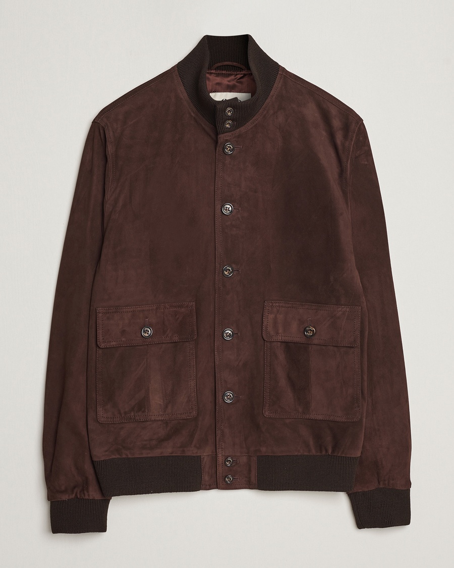 Herre | Valstar | Valstar | Valstarino Suede Jacket Dark Brown