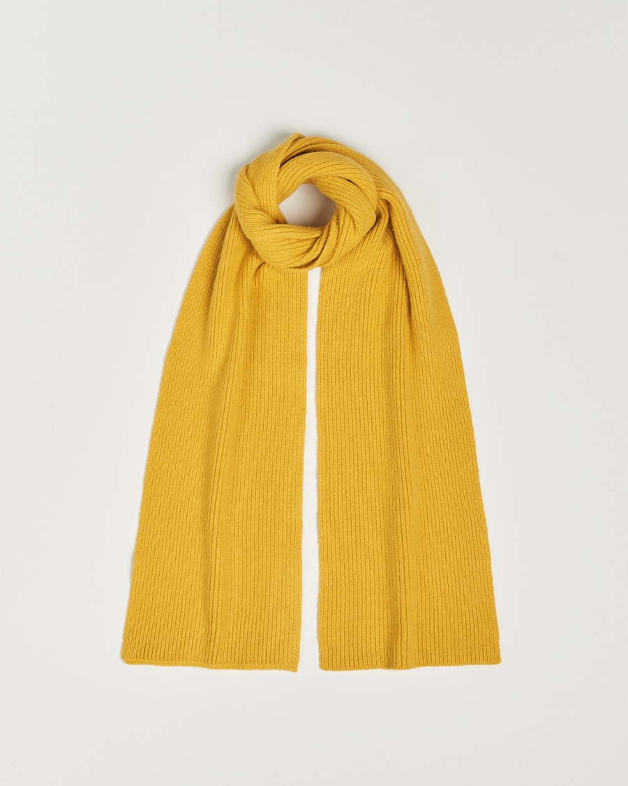 Herre | Skjerf | Le Bonnet | Lambswool/Caregora Scarf Mustard
