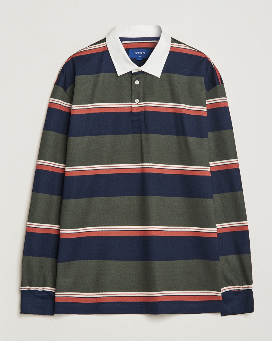 Herre | | Eton | Striped Rugby Shirt Multi