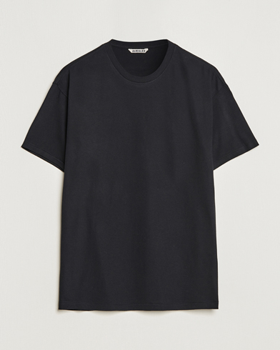 Herre | Luxury Brands | Auralee | Seamless Crewneck T-Shirt Black