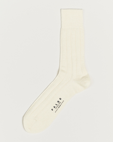 Herre | Falke | Falke | Lhasa Cashmere Socks Pearl White