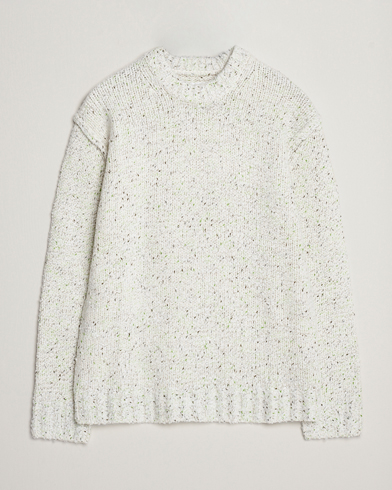 Herre | Samsøe & Samsøe | Samsøe & Samsøe | Max Heavy Knitted Crew Neck White Neps