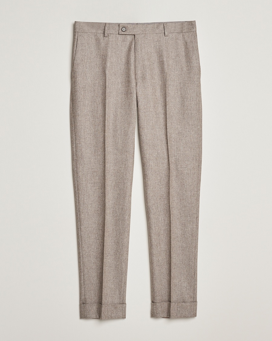 Herre | | Morris Heritage | Jack Flannel Trousers Khaki