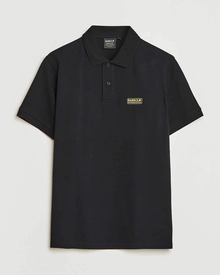 Barbour International Essential Polo Black – Svart