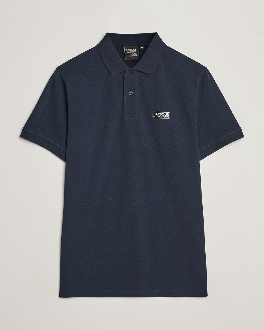 Barbour International Essential Polo Navy – Blå