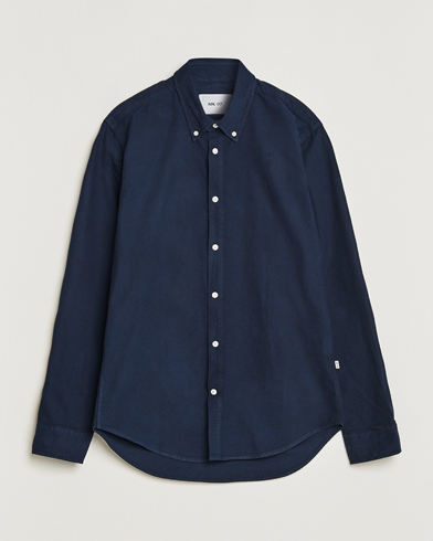 Herre |  | NN07 | Arne Button Down Oxford Shirt Navy Blue