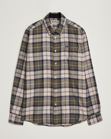 Herre |  | Barbour Lifestyle | Flannel Check Shirt Forest Mist