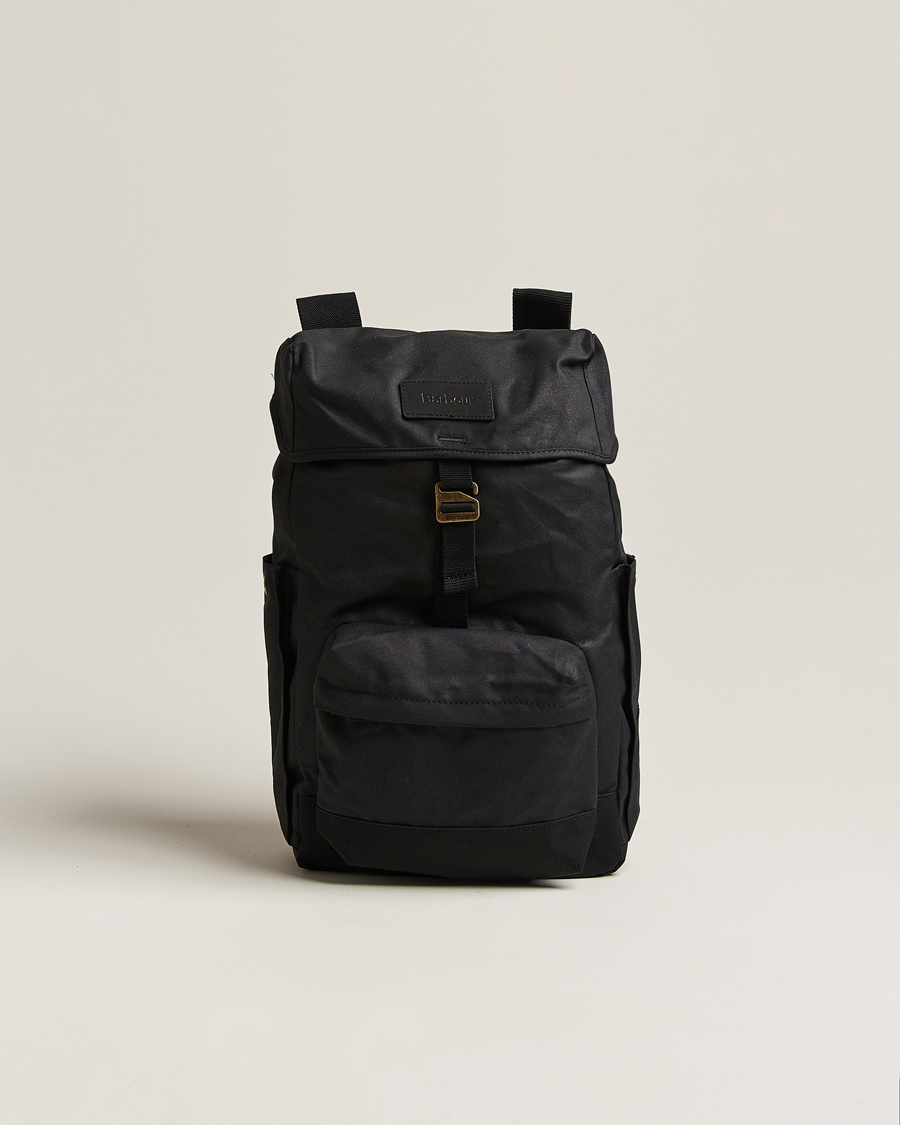 Herre | | Barbour Lifestyle | Essential Waxed Backpack Black