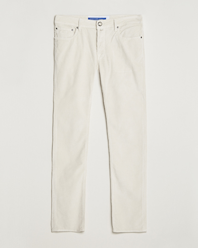 Herre | 5-lommersbukser | Jacob Cohën | Bard 5-Pocket Medium Corduroy Trousers Off White